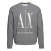 Bluza Armani Exchange męska szara duże logo bawełniana